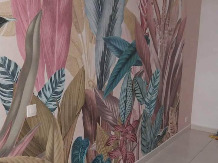 Peinture intérieure décorative soignée